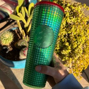 Starbucks 2023 Watermelon green pink disco venti tumbler. NWT